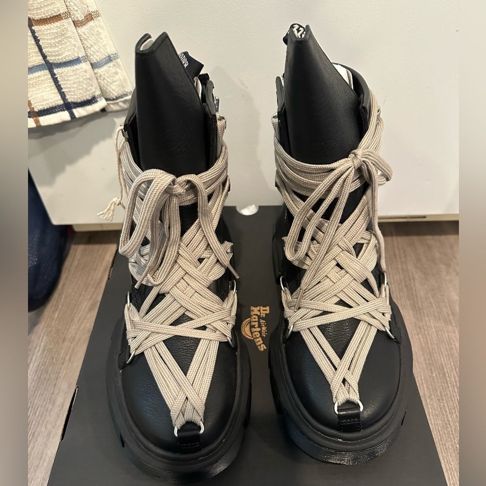 Rick owens dr martens megalace dmxl boots size 7.5 10.5 11 12